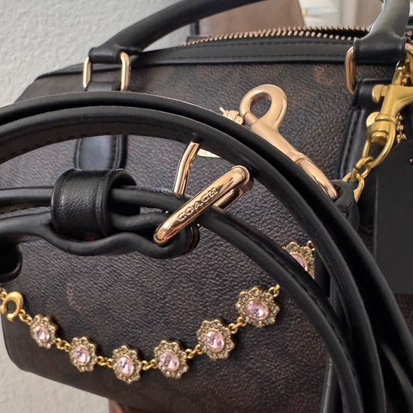 Coach Rowan Satchel Bag In Signature Canvas - Picture 7 of 10